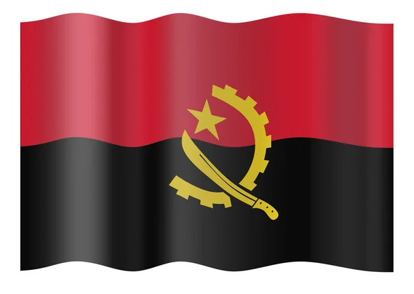Bandeira de Angola — Fotografia de Stock