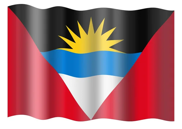 Antigua ve Barbuda bayrağı — Stok fotoğraf
