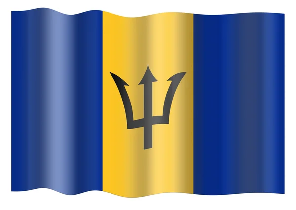 stock image Flag of Barbados