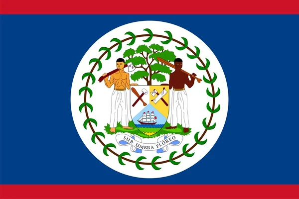 Flagge von Belize — Stockfoto