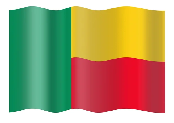 Benin zászlaja — Stock Fotó