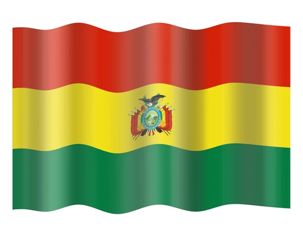 Bolivya Cumhuriyeti bayrağı — Stok fotoğraf