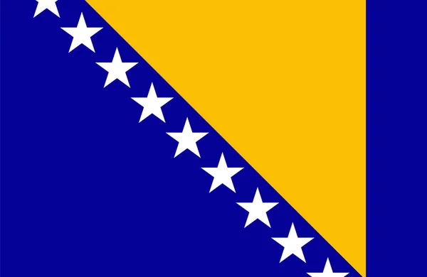 Vlajka Bosny a Hercegoviny — Stock fotografie