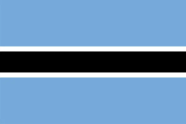 Botswana zászlaja — Stock Fotó