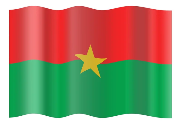 Zászló Burkina Faso — Stock Fotó