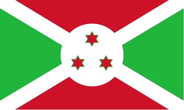 Bandera de Burundi — Foto de Stock