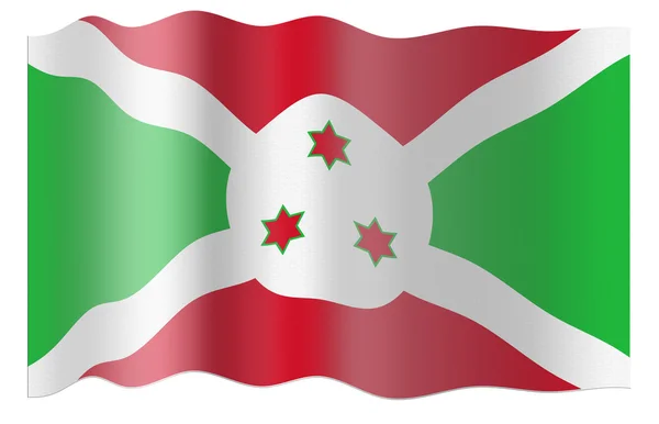 Burundi bayrağı — Stok fotoğraf