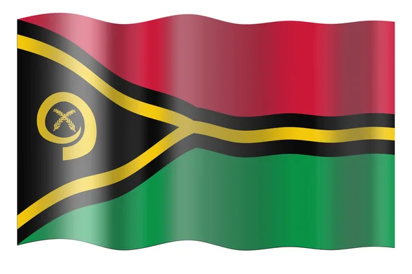 Vanuatu Cumhuriyeti bayrağı — Stok fotoğraf