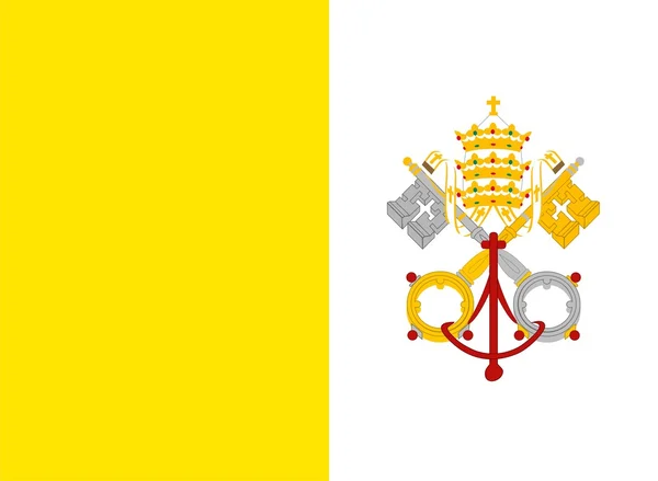 Vatikanstatens flagga — Stockfoto