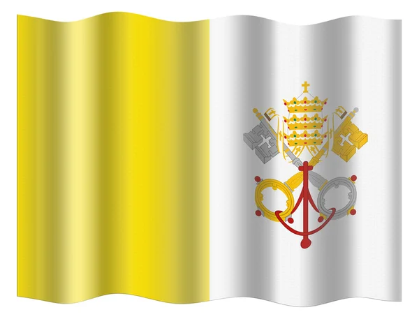 Vatikanische Stadtfahne — Stockfoto