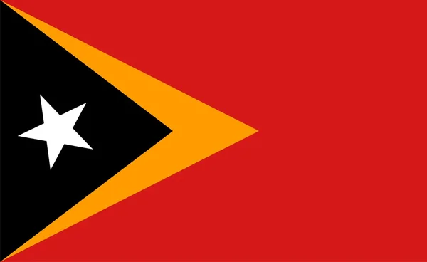 Demokratische Republik der Timor-leste Flagge — Stockfoto