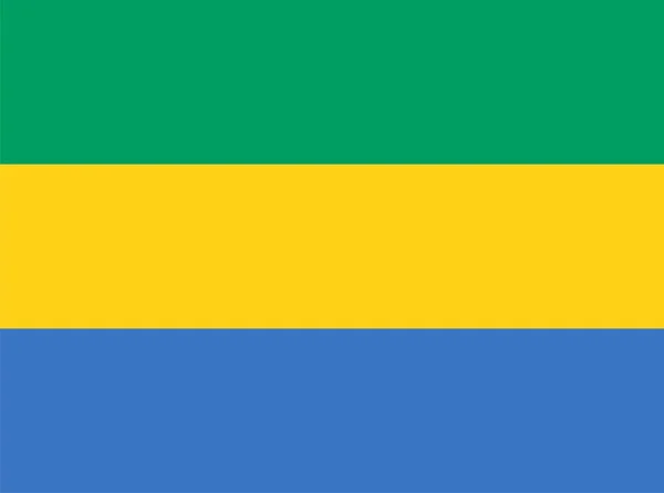 Bandiera del Gabon — Foto Stock