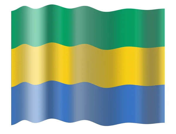 Флаг Габона — стоковое фото