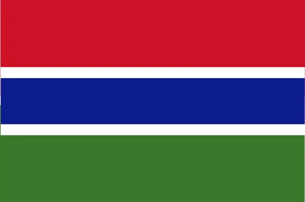 감비아의 깃발 — 스톡 사진