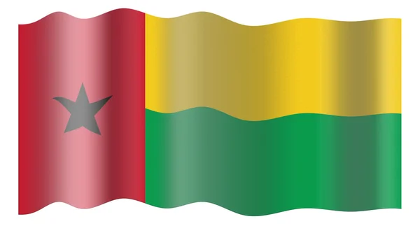 几内亚比绍的国旗 — 图库照片
