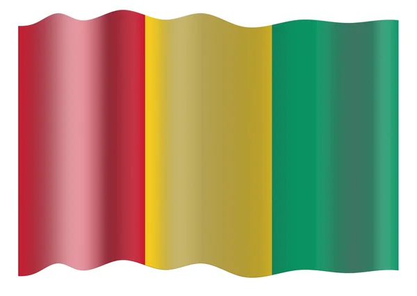 Vlag van Guinee — Stockfoto