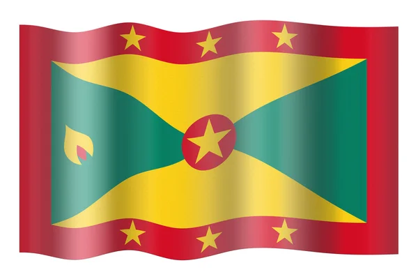 Grenadas flagg — Stockfoto