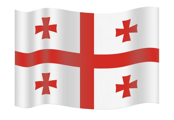 Grúzia zászló — Stock Fotó