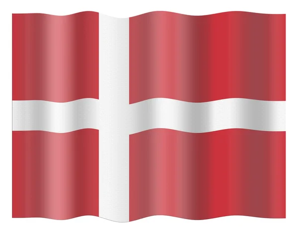 Dinamarca bandera — Foto de Stock