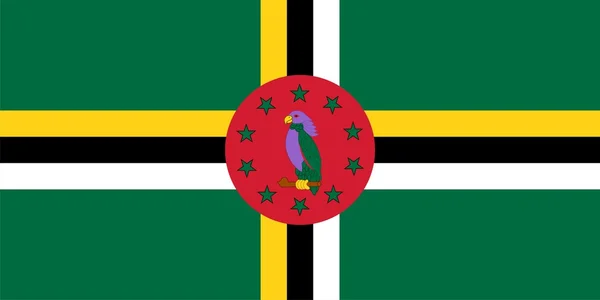ドミニカ国の国旗 — ストック写真