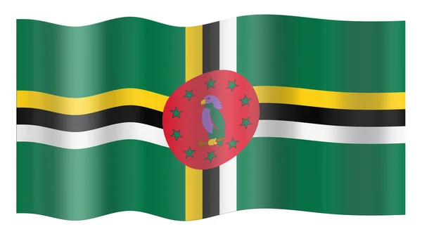ドミニカ国の国旗 — ストック写真