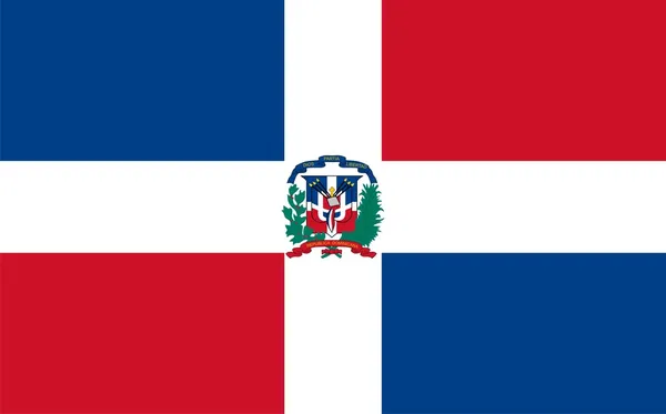 Σημαία Δομινικανής Δημοκρατίας — Φωτογραφία Αρχείου