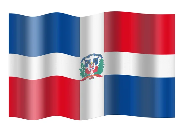 A Dominikai Köztársaság lobogója — Stock Fotó