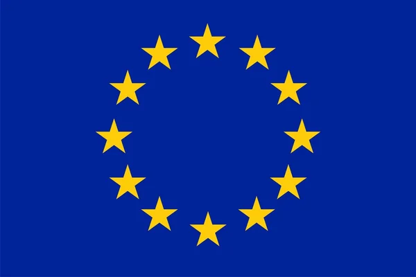旗帜或欧洲联盟 — 图库照片