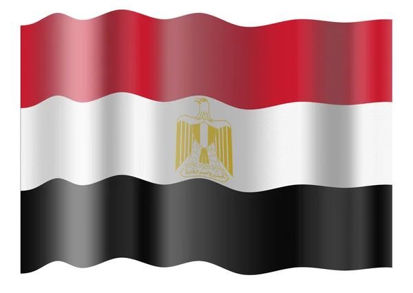 Flagga Egypten — Stockfoto