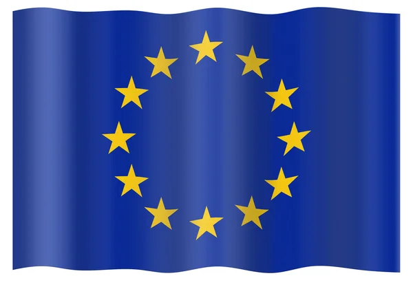 Drapeau ou Union européenne — Photo