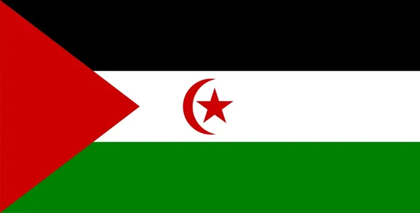 Flagge der Westsahara — Stockfoto