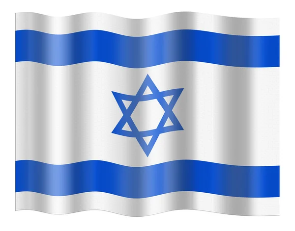 Izrael zászló — Stock Fotó