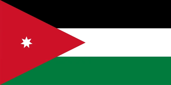 Σημαία της Ιορδανίας — Φωτογραφία Αρχείου