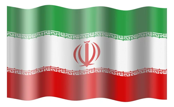 Irán zászló — Stock Fotó