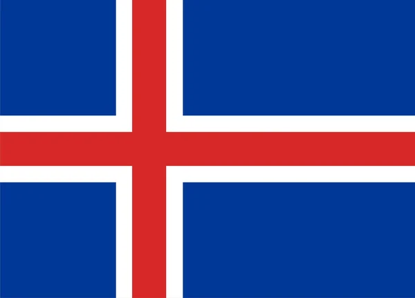 Bandiera Islanda — Foto Stock