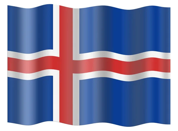 Islandia bandera — Foto de Stock