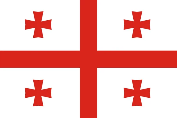 Bandiera nazionale della Georgia — Foto Stock