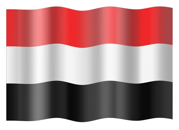 Flagge des Jemen — Stockfoto