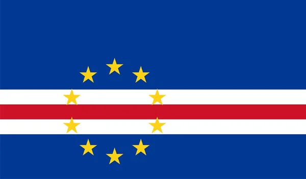 Cabo verde zászlaja — Stock Fotó