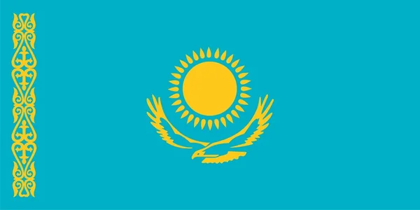 Flag of Republic of Kazakhstan — Stock Photo, Image