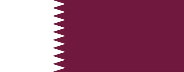 Flagge von Katar — Stockfoto