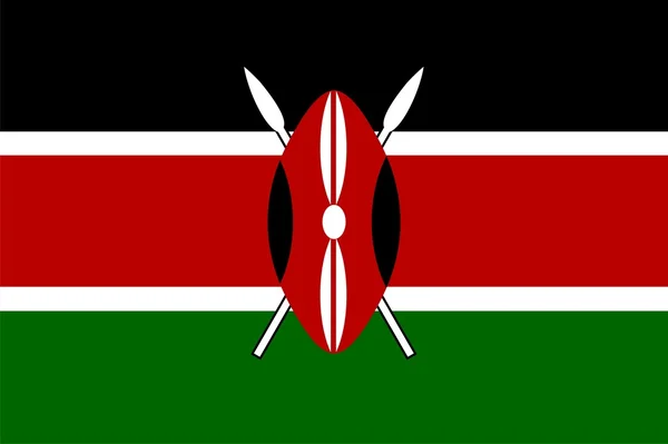 Bandeira do Quénia — Fotografia de Stock