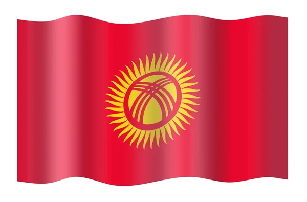 Flag of Kirghizia — Stock Photo, Image