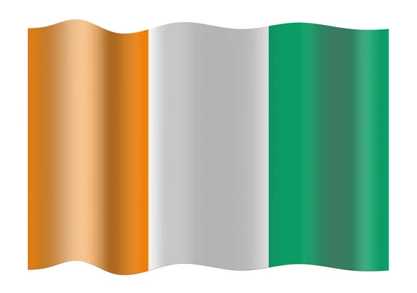 Flag of Cote d — стокове фото