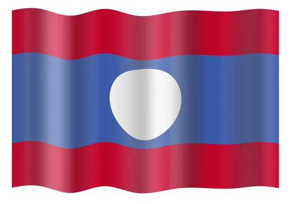 Σημαία του Λάος — Φωτογραφία Αρχείου
