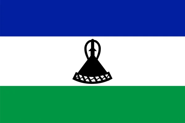 Flag of Lesotho — Stock Photo, Image