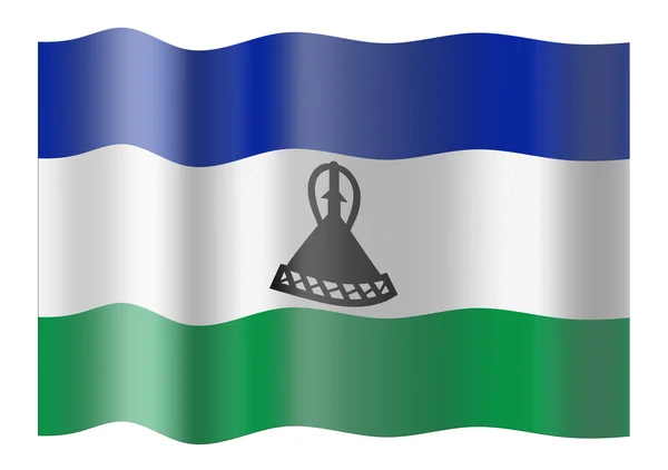 Bandera de lesotho — Foto de Stock
