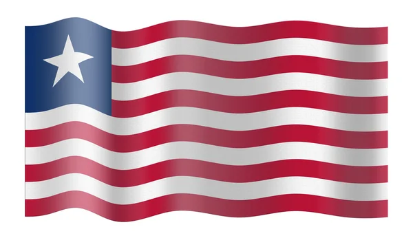 Vlag van liberia — Stockfoto