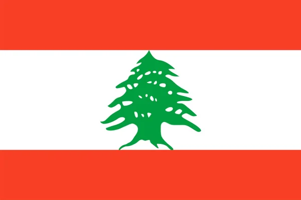 Flagge von Libanon — Stockfoto