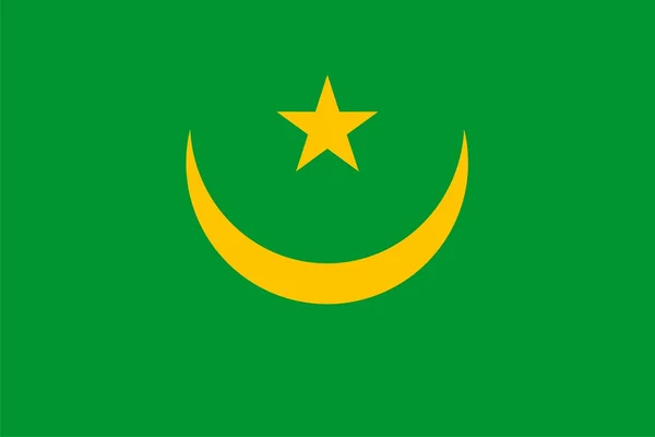 Flagga Mauretanien — Stockfoto